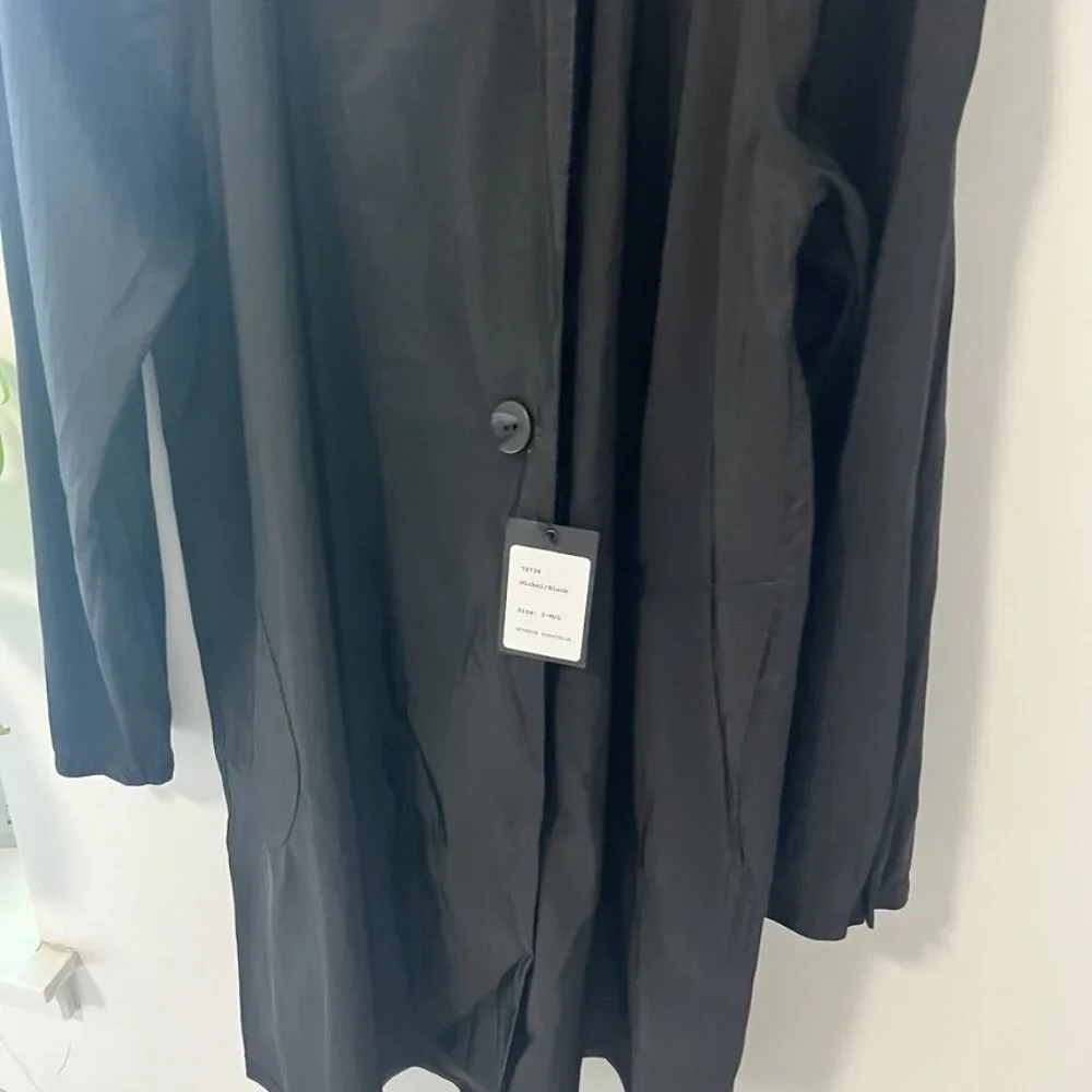 NEW Mycra Pac Nickel/Black Reverse Donatella Raincoat Size Medium/Large - Picture 5 of 8